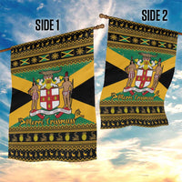 Jamaica Christmas Garden Flag Coat Of Arms Merri Crissmuss - Wonder Print Shop
