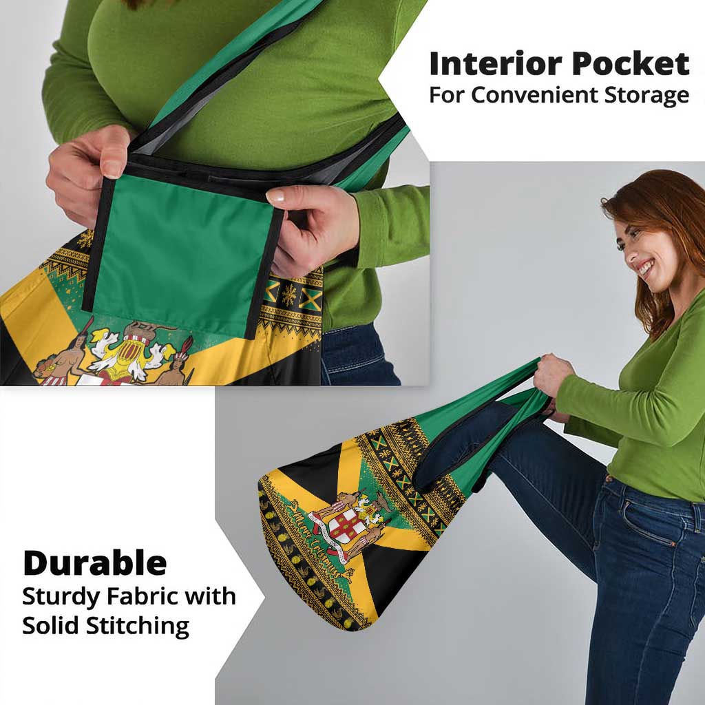 Jamaica Christmas Grocery Bag Coat Of Arms Merri Crissmuss