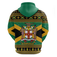 Jamaica Christmas Hoodie Coat Of Arms Merri Crissmuss - Wonder Print Shop