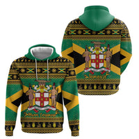 Jamaica Christmas Hoodie Coat Of Arms Merri Crissmuss - Wonder Print Shop