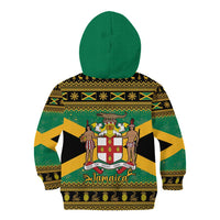 Jamaica Christmas Kid Hoodie Coat Of Arms Merri Crissmuss - Wonder Print Shop