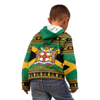 Jamaica Christmas Kid Hoodie Coat Of Arms Merri Crissmuss - Wonder Print Shop
