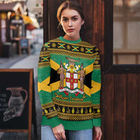 Jamaica Christmas Ugly Christmas Sweater Coat Of Arms Merri Crissmuss - Wonder Print Shop