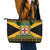 Jamaica Christmas Leather Tote Bag Coat Of Arms Merri Crissmuss - Wonder Print Shop