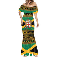 Jamaica Christmas Mermaid Dress Coat Of Arms Merri Crissmuss - Wonder Print Shop