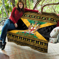 Jamaica Christmas Quilt Coat Of Arms Merri Crissmuss - Wonder Print Shop