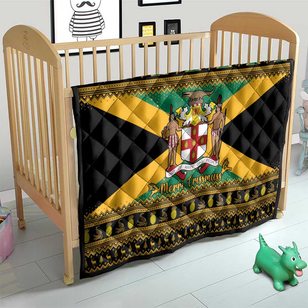 Jamaica Christmas Quilt Coat Of Arms Merri Crissmuss - Wonder Print Shop