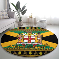 Jamaica Christmas Round Carpet Coat Of Arms Merri Crissmuss
