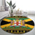 Jamaica Christmas Round Carpet Coat Of Arms Merri Crissmuss