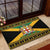 Jamaica Christmas Rubber Doormat Coat Of Arms Merri Crissmuss - Wonder Print Shop