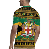 Jamaica Christmas Rugby Jersey Coat Of Arms Merri Crissmuss - Wonder Print Shop
