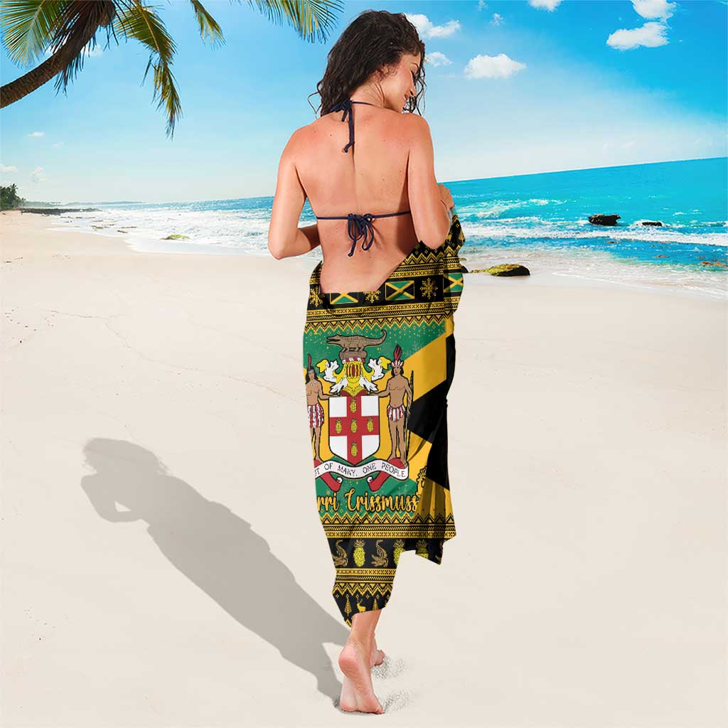 Jamaica Christmas Sarong Coat Of Arms Merri Crissmuss - Wonder Print Shop