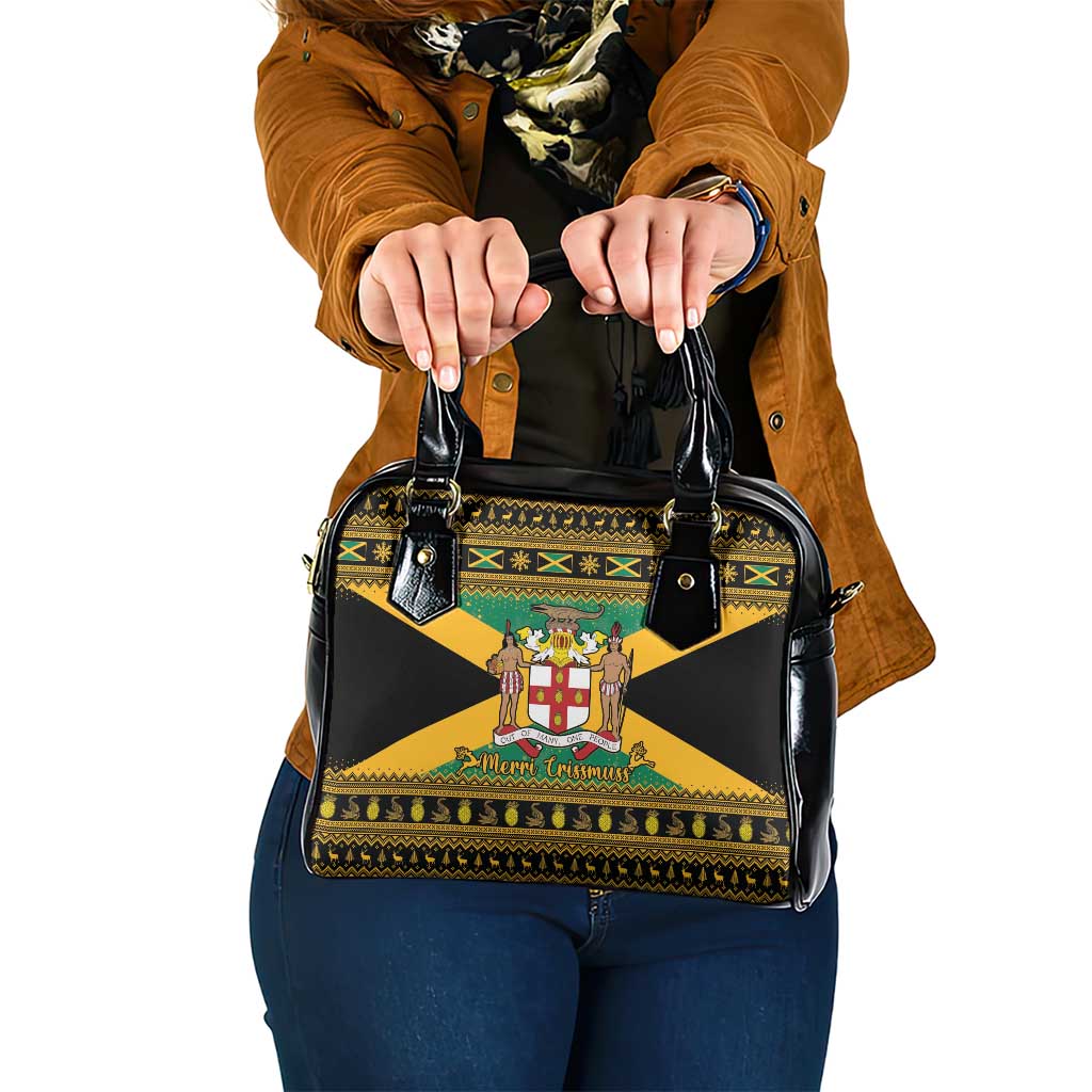 Jamaica Christmas Shoulder Handbag Coat Of Arms Merri Crissmuss