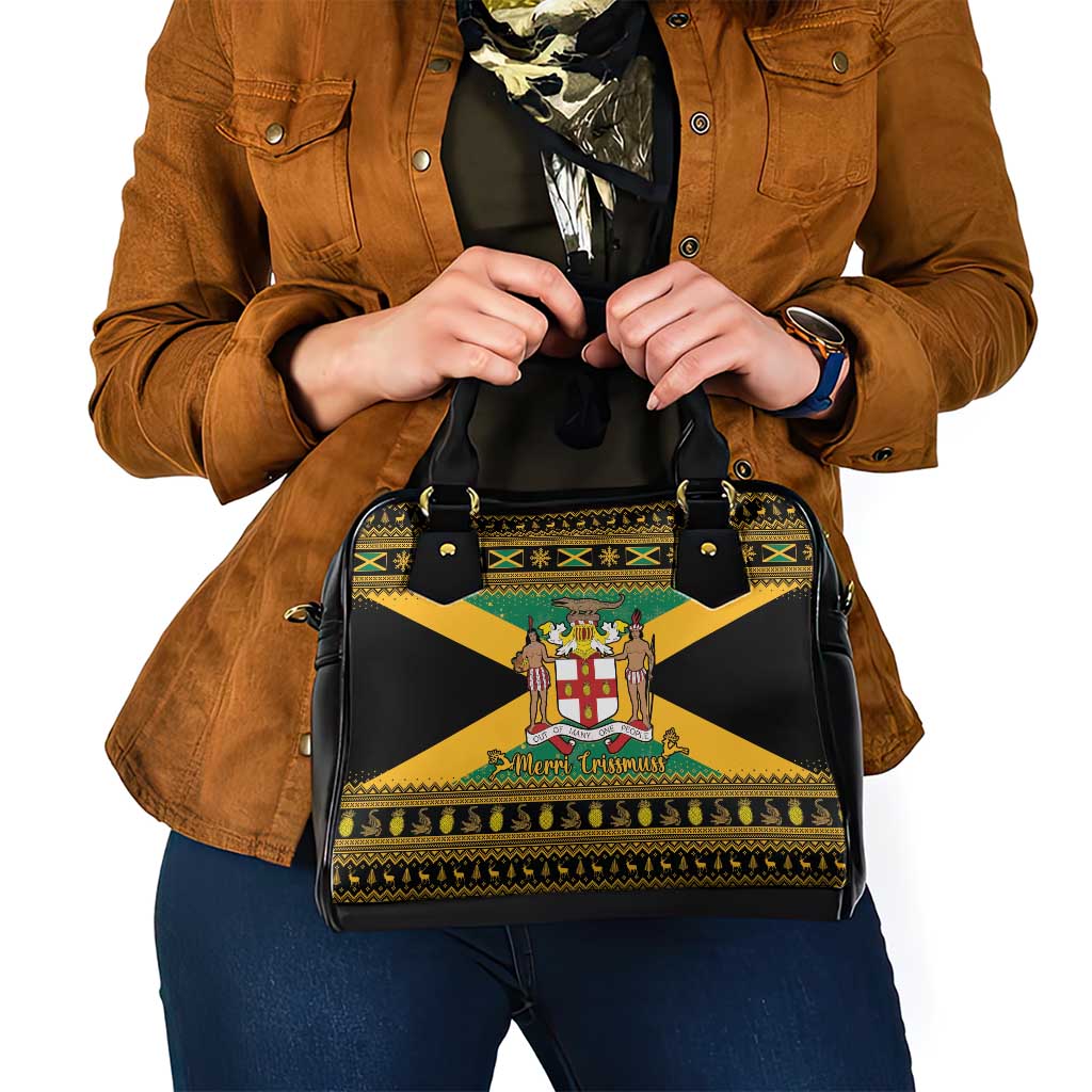 Jamaica Christmas Shoulder Handbag Coat Of Arms Merri Crissmuss
