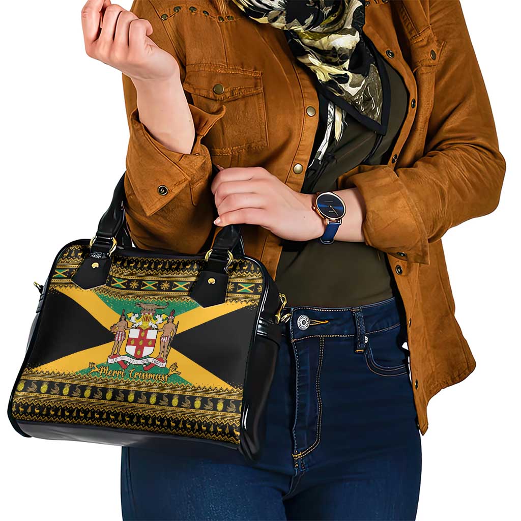 Jamaica Christmas Shoulder Handbag Coat Of Arms Merri Crissmuss