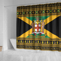 Jamaica Christmas Shower Curtain Coat Of Arms Merri Crissmuss