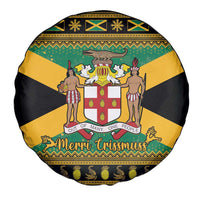 Jamaica Christmas Spare Tire Cover Coat Of Arms Merri Crissmuss - Wonder Print Shop