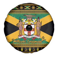 Jamaica Christmas Spare Tire Cover Coat Of Arms Merri Crissmuss - Wonder Print Shop