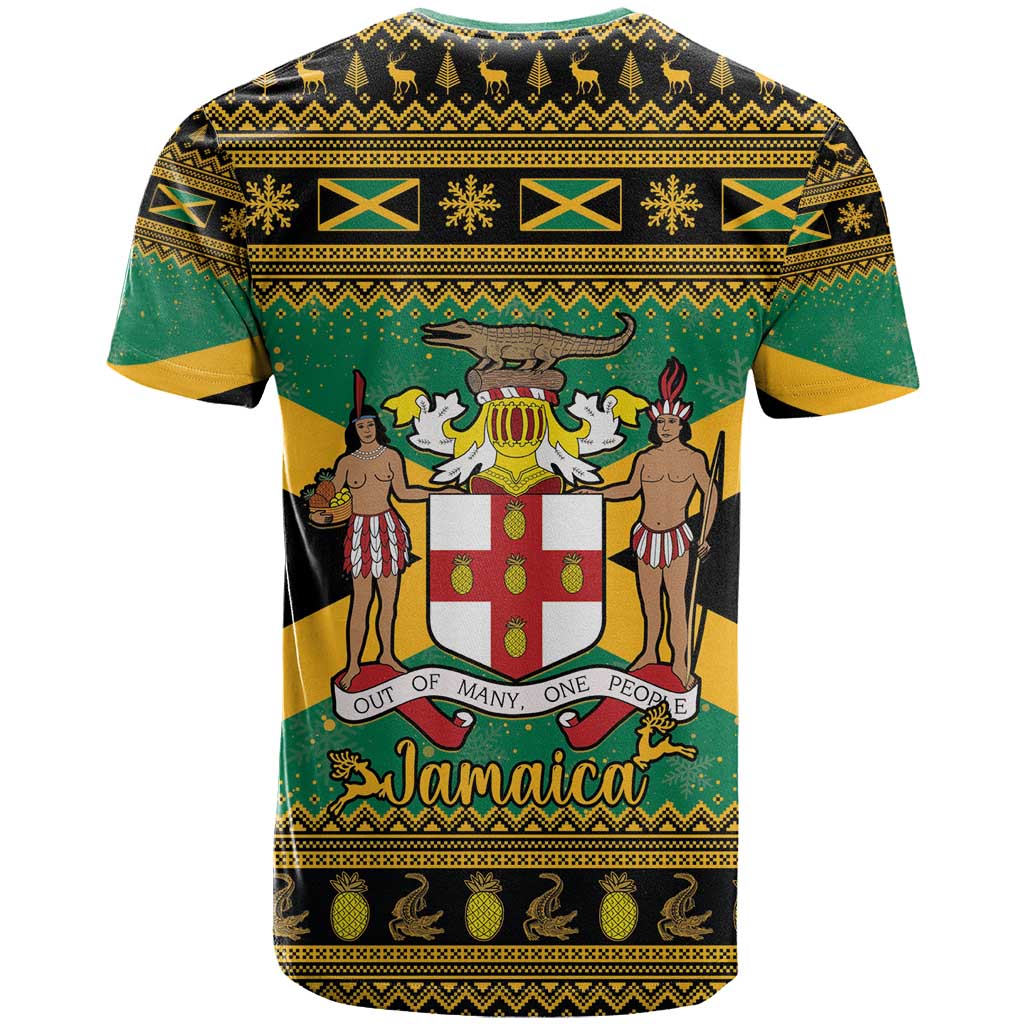 Jamaica Christmas T Shirt Coat Of Arms Merri Crissmuss - Wonder Print Shop