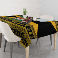 Jamaica Christmas Tablecloth Coat Of Arms Merri Crissmuss - Wonder Print Shop