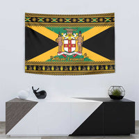 Jamaica Christmas Tapestry Coat Of Arms Merri Crissmuss - Wonder Print Shop