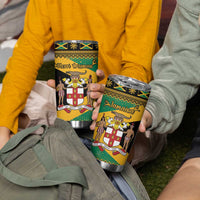 Jamaica Christmas Tumbler Cup Coat Of Arms Merri Crissmuss - Wonder Print Shop