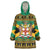 Jamaica Christmas Wearable Blanket Hoodie Coat Of Arms Merri Crissmuss - Wonder Print Shop