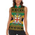Jamaica Christmas Women Sleeveless Polo Shirt Coat Of Arms Merri Crissmuss - Wonder Print Shop