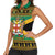 Jamaica Christmas Women Sleeveless Polo Shirt Coat Of Arms Merri Crissmuss - Wonder Print Shop