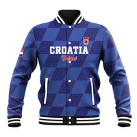 Custom Croatia Football Baseball Jacket Come On Vatreni - Wonder Print Shop