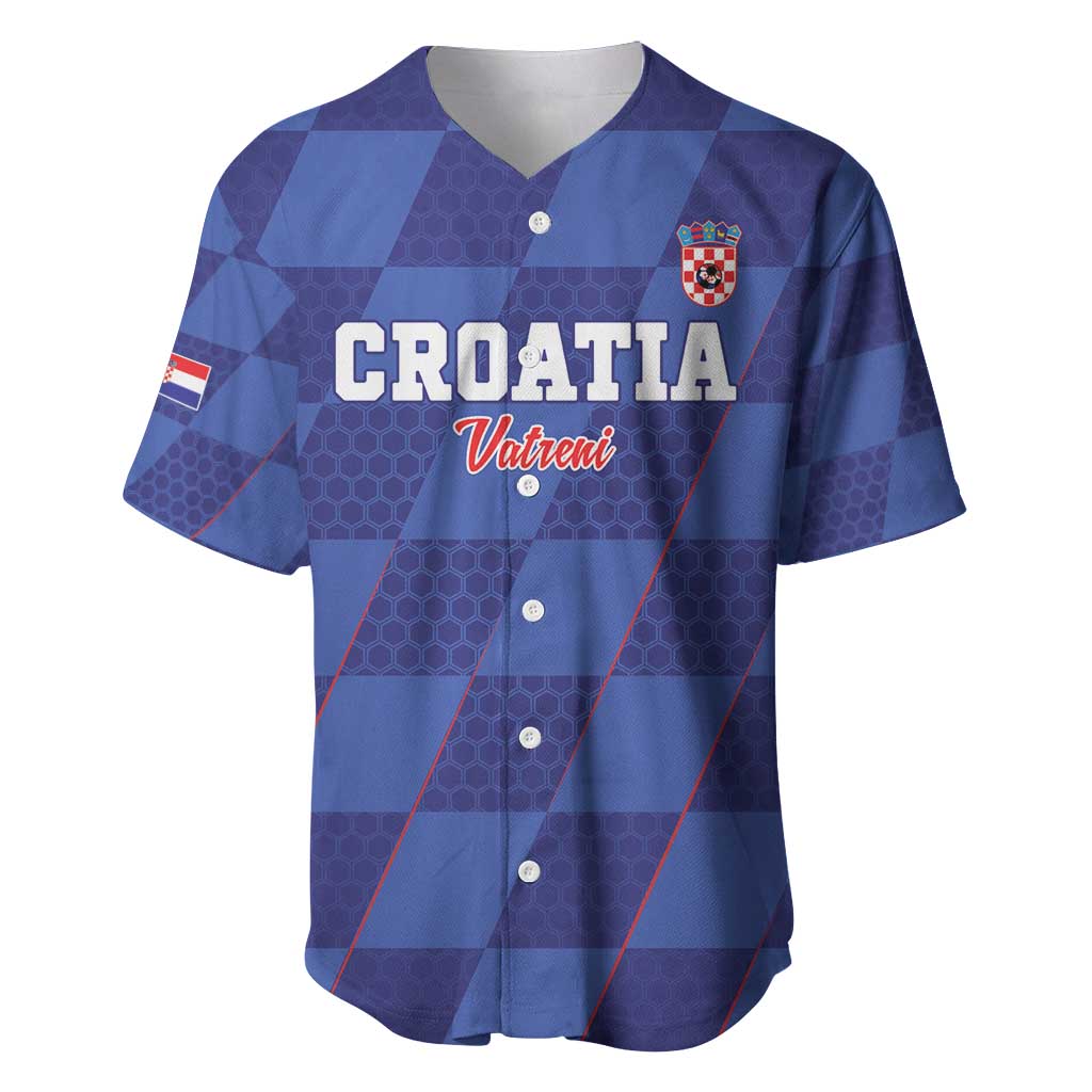 Custom Croatia Football Baseball Jersey Come On Vatreni - Wonder Print Shop