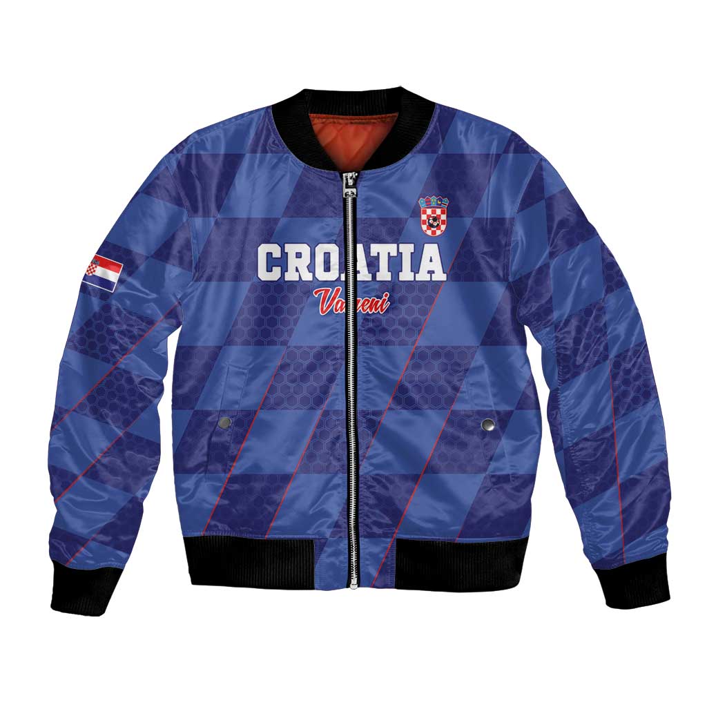 Custom Croatia Football Bomber Jacket Come On Vatreni - Wonder Print Shop