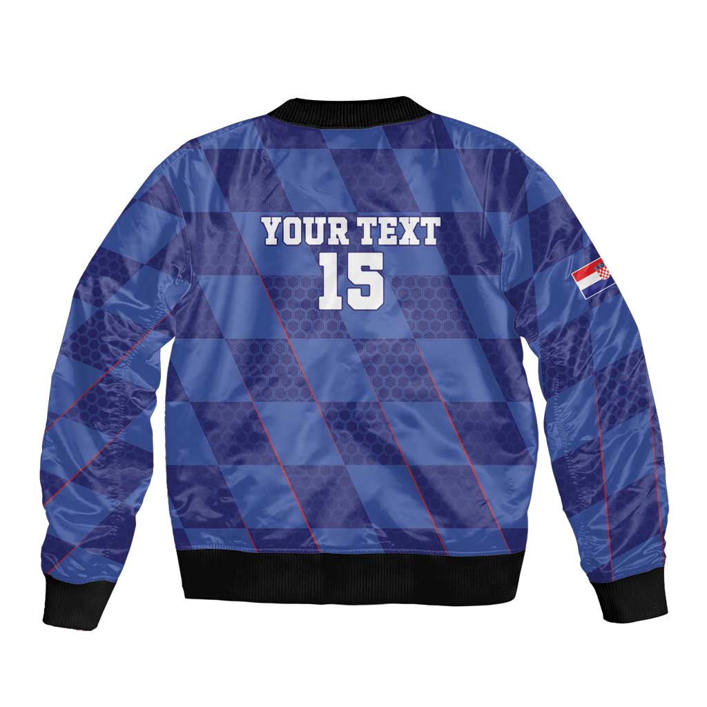 Custom Croatia Football Bomber Jacket Come On Vatreni - Wonder Print Shop