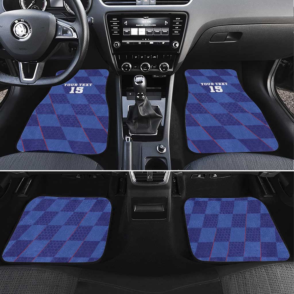 Custom Croatia Football Car Mats Come On Vatreni - Wonder Print Shop