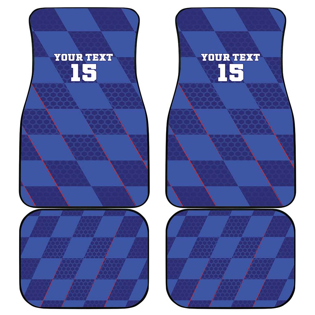 Custom Croatia Football Car Mats Come On Vatreni - Wonder Print Shop