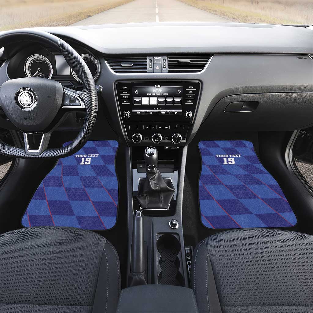 Custom Croatia Football Car Mats Come On Vatreni - Wonder Print Shop