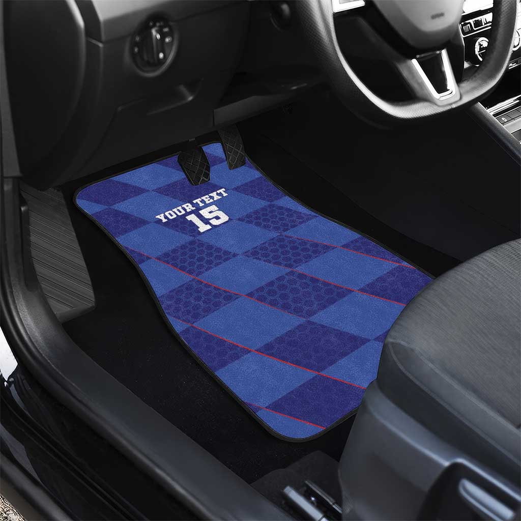Custom Croatia Football Car Mats Come On Vatreni - Wonder Print Shop