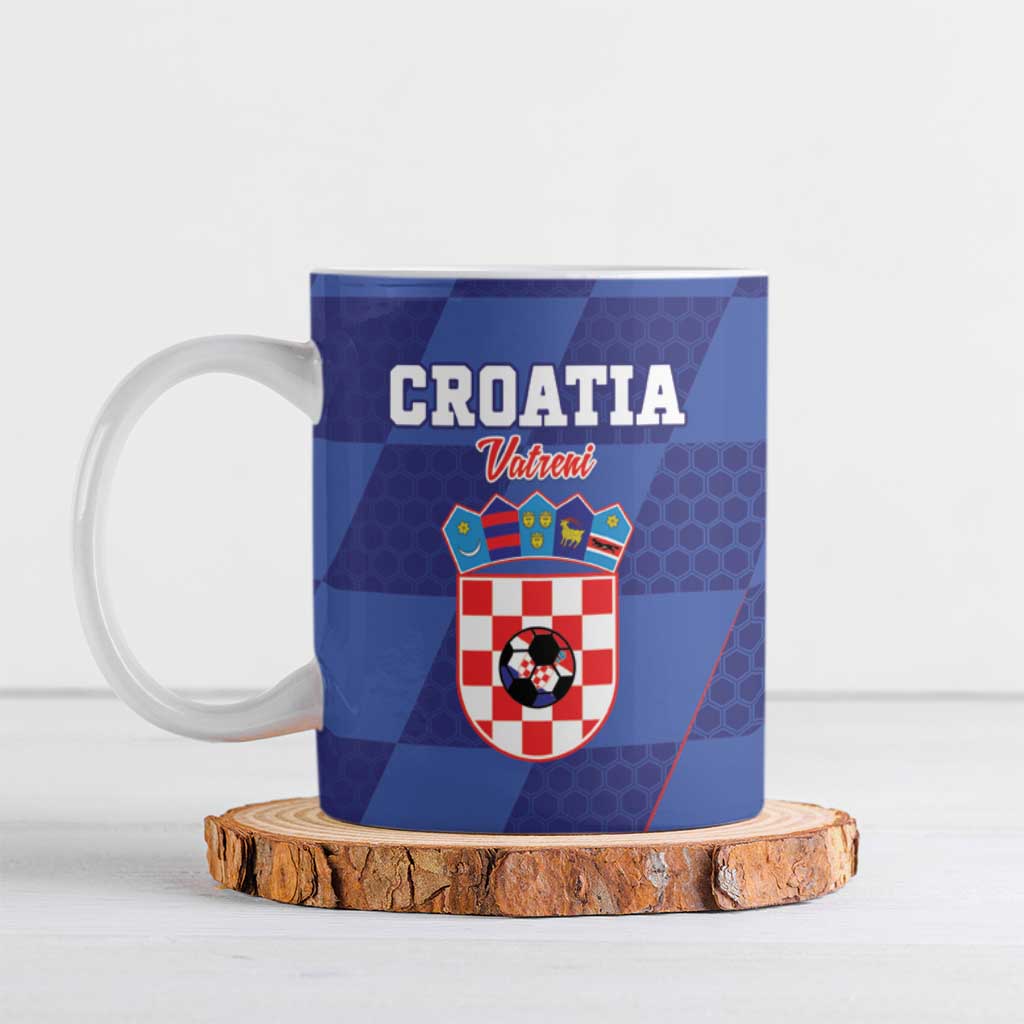 Custom Croatia Football Ceramic Mug Come On Vatreni - Wonder Print Shop