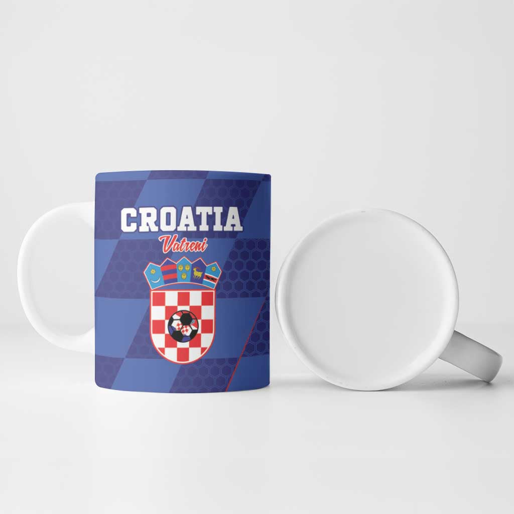 Custom Croatia Football Ceramic Mug Come On Vatreni - Wonder Print Shop