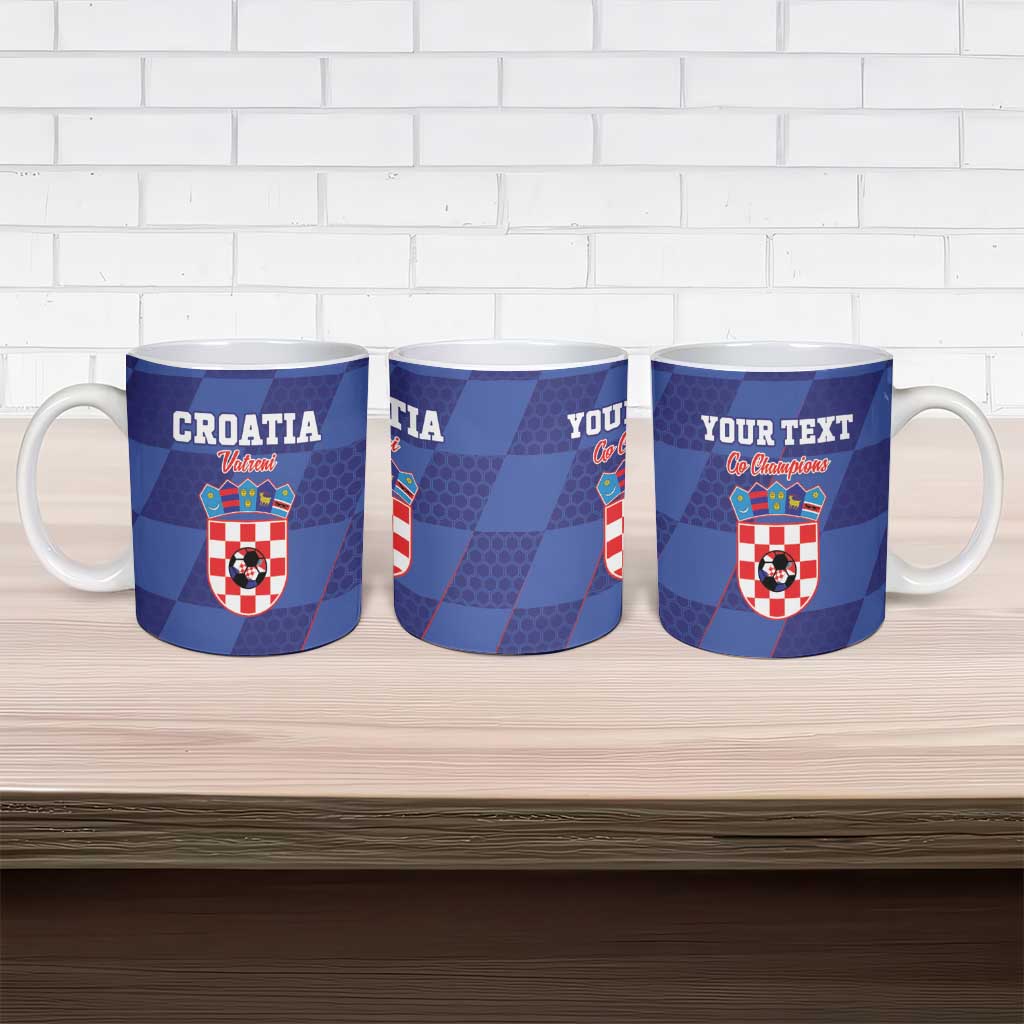 Custom Croatia Football Ceramic Mug Come On Vatreni - Wonder Print Shop