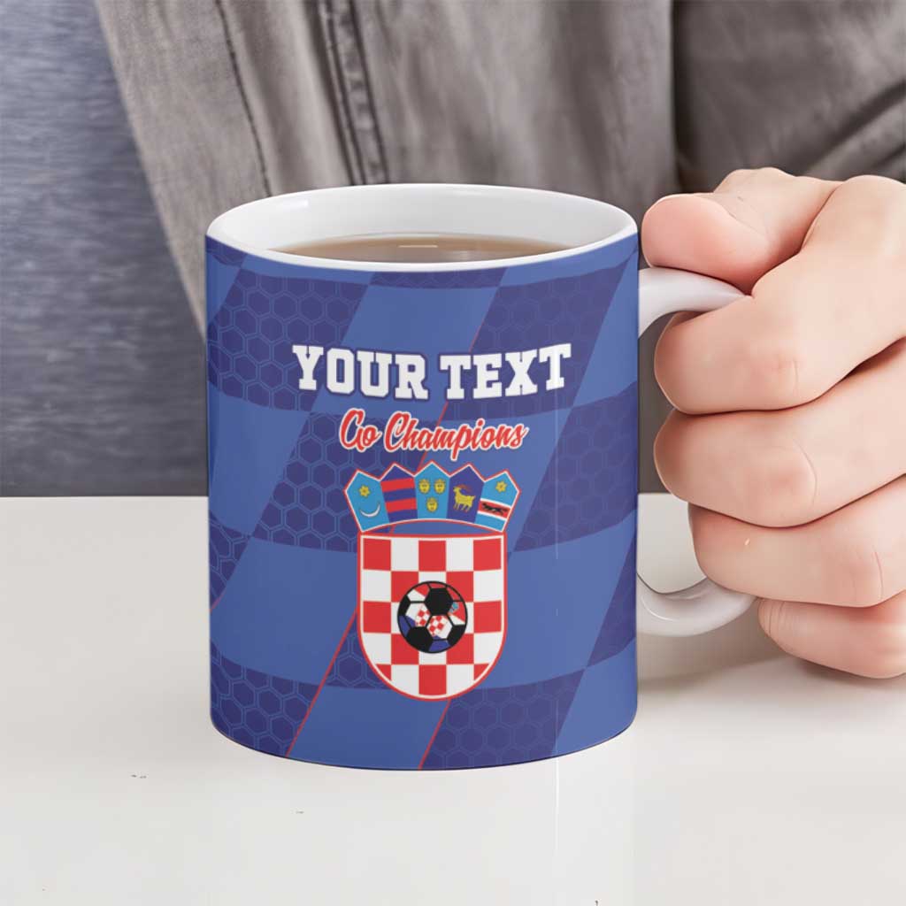 Custom Croatia Football Ceramic Mug Come On Vatreni - Wonder Print Shop