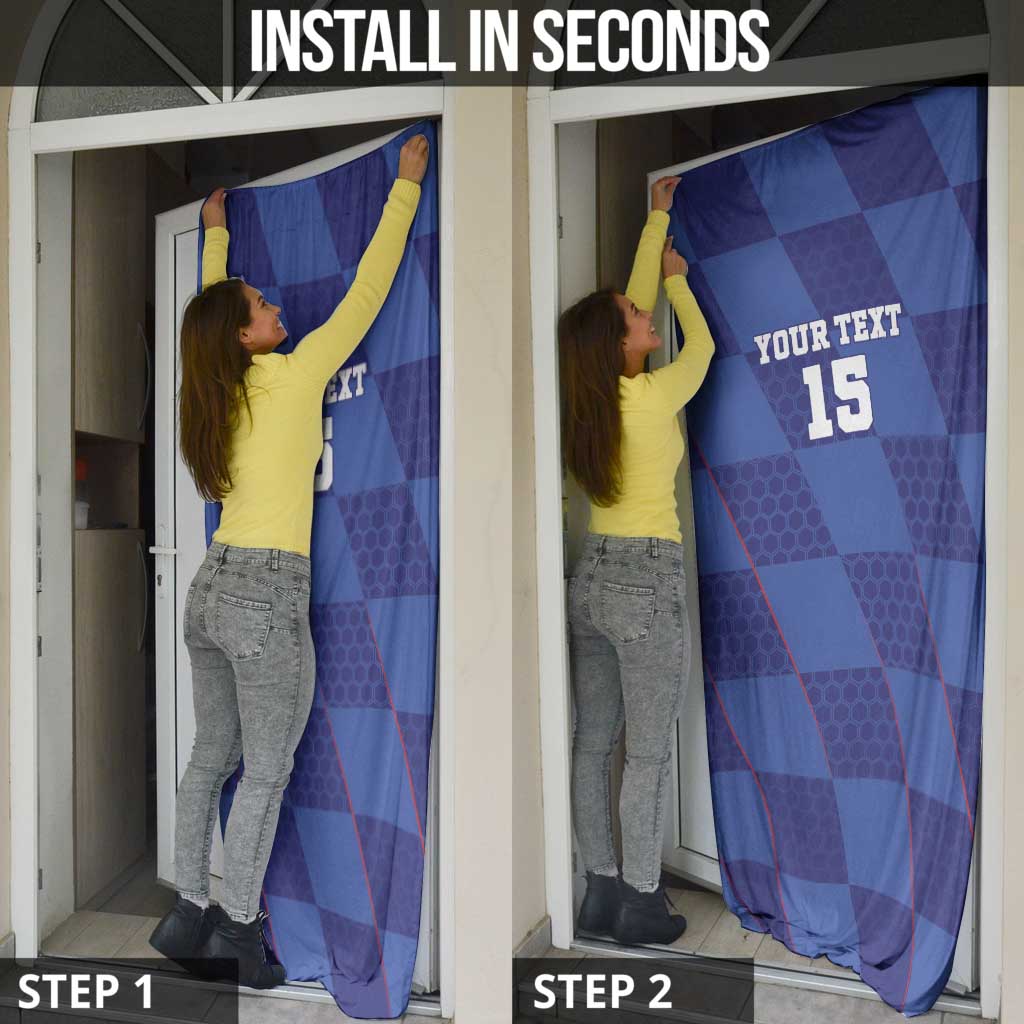 Custom Croatia Football Door Cover Come On Vatreni - Wonder Print Shop