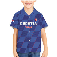 Custom Croatia Football Family Matching Mermaid Dress and Hawaiian Shirt Come On Vatreni - Wonder Print Shop