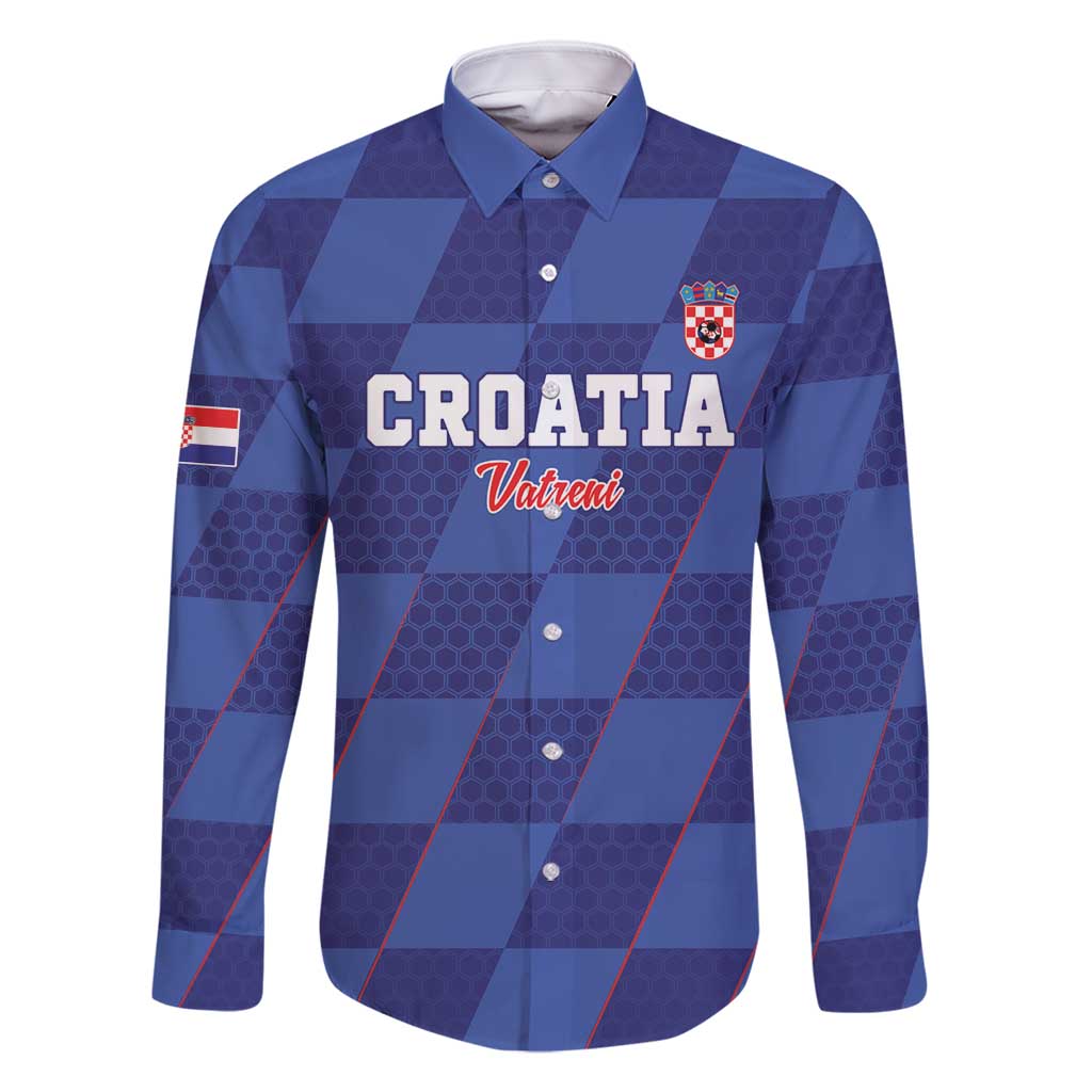 Custom Croatia Football Family Matching Off Shoulder Short Dress and Hawaiian Shirt Come On Vatreni - Wonder Print Shop
