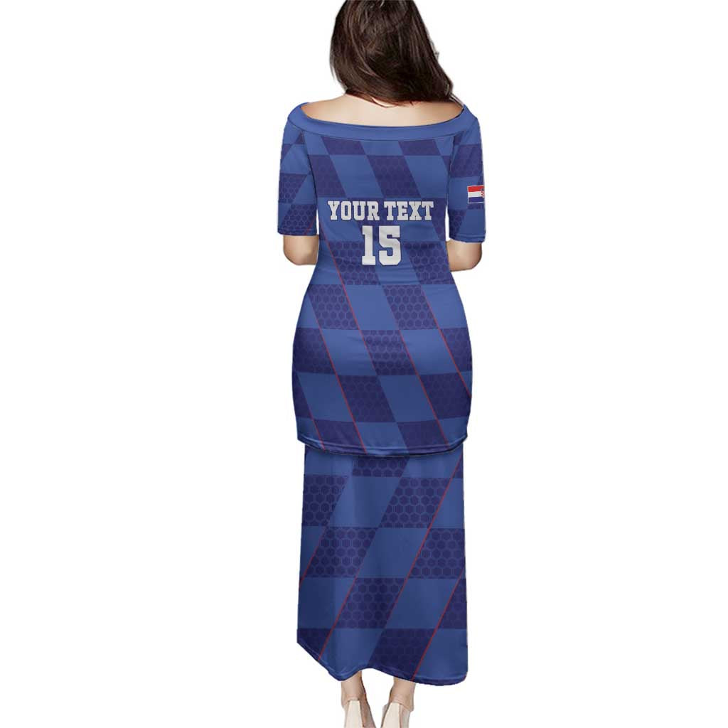 Custom Croatia Football Family Matching Puletasi and Hawaiian Shirt Come On Vatreni - Wonder Print Shop