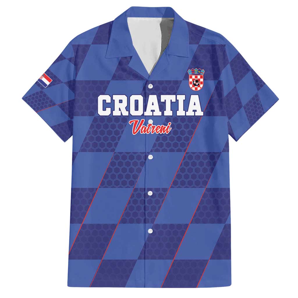 Custom Croatia Football Hawaiian Shirt Come On Vatreni - Wonder Print Shop