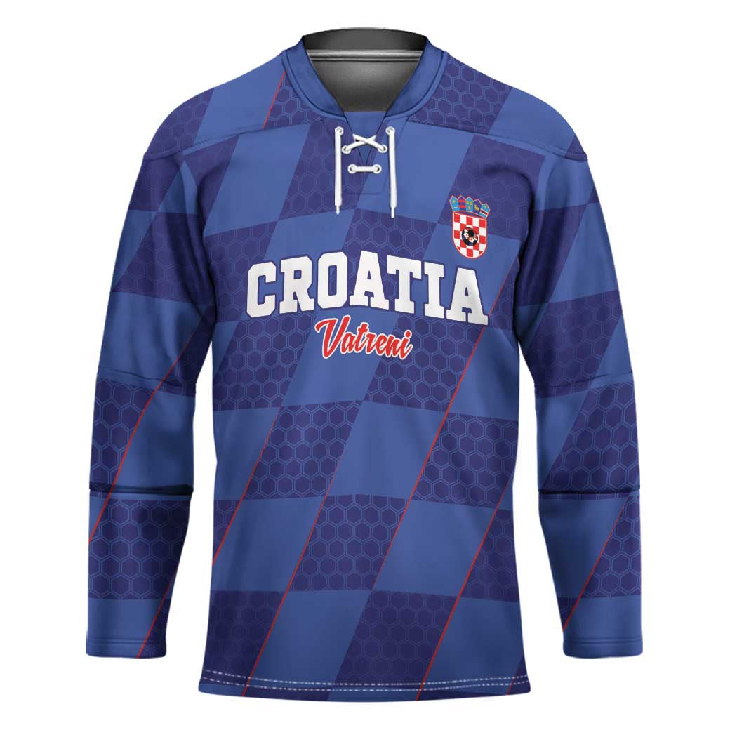 Custom Croatia Football Hockey Jersey Come On Vatreni - Wonder Print Shop