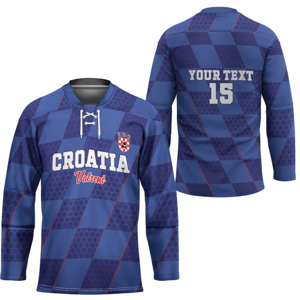 Custom Croatia Football Hockey Jersey Come On Vatreni - Wonder Print Shop