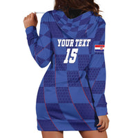 Custom Croatia Football Hoodie Dress Come On Vatreni - Wonder Print Shop