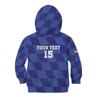 Custom Croatia Football Kid Hoodie Come On Vatreni - Wonder Print Shop